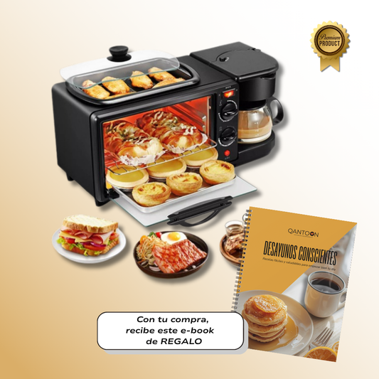 Horno eléctrico Sokany 3 en 1